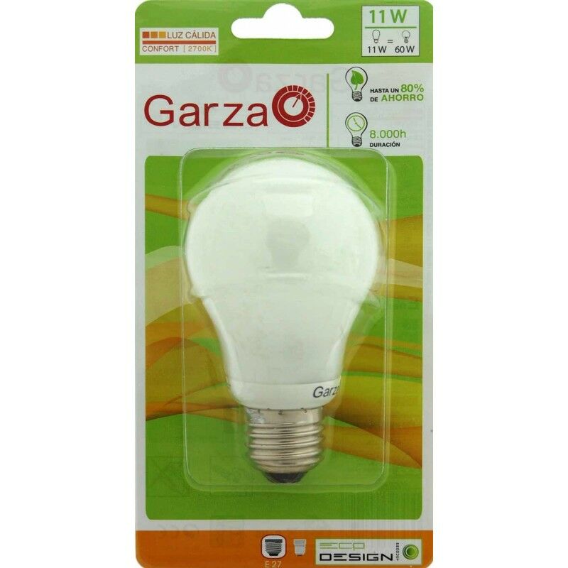 

Pack de 5 Lighting - Bombilla Luz Cálida T2 11W E27 480 Lúmenes 2.700K - Garza