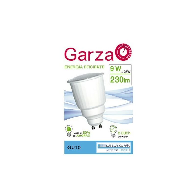 

Pack de 5 Lighting- Bombilla Reflectante Luz Fría GU10 T2 9W 230 Lúmenes 4000K - Garza