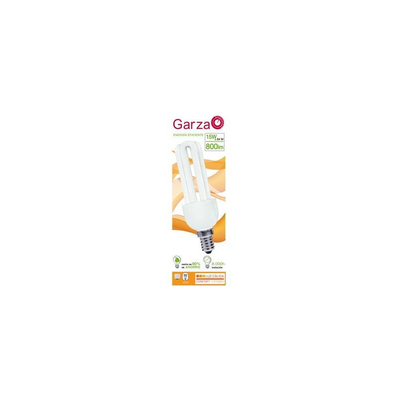 

Pack de 5 Lighting - Bombilla Stick Luz Cálida T3 15W E14 800 Lúmenes 2.700K - Garza