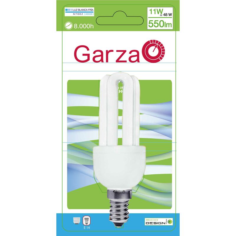 

Pack de 5 Lighting - Bombilla Stick T3 11W E14 550 lúmenes 4.000K - Garza