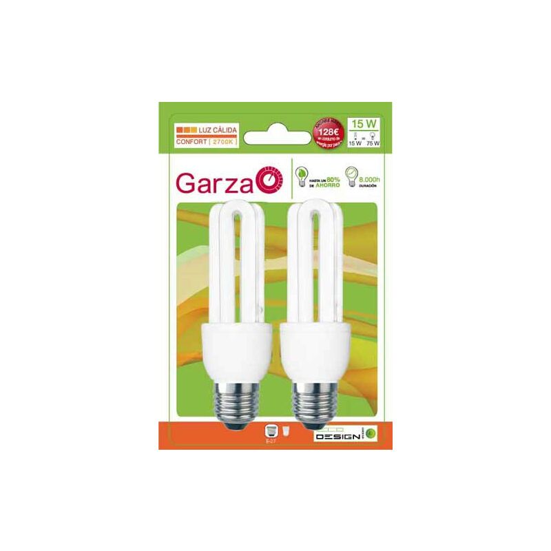 

Pack de 5 Lighting - Bombilla Stick T3 15W E27 800LM 2.700K - Garza