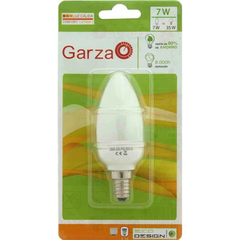 

Pack de 5 Lighting - Bombilla Vela Luz Cálida T2 7W E14 320 Lúmenes 2.700K - Garza