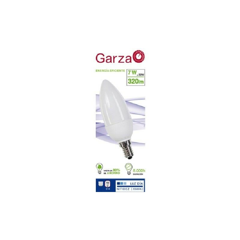 

Pack de 5 Lighting - Bombilla Vela Luz Día T2 7W E14 320 Lúmenes 6.500K - Garza