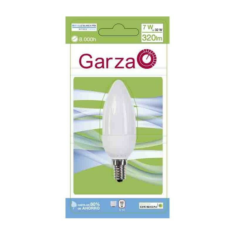 

Pack de 5 - Garza Lighting - Bombilla Vela Luz Neutra T2 7W E14 320 Lúmenes 4.000K