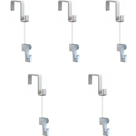 Pack de 5 kit d'accrochages tableaux Artiteq - suspension sur portes, panneaux, cloisons 31 mm - Max 4kg