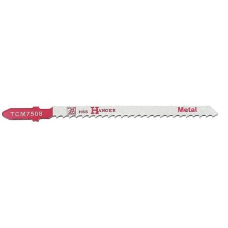 Pack de 5 lames de scie sauteuse TCM7508 pour métal 75mm - HANGER - 150206