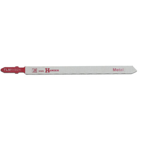 Pack de 5 lames de scie sauteuse TLM11021 pour métal 110mm - HANGER - 150208