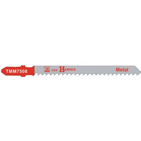 Pack de 5 lames de scie sauteuse TMM7508 pour métal 75mm - HANGER - 150205