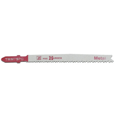 Pack de 5 lames de scie sauteuse TMM75PG pour métal 75mm - HANGER - 150207
