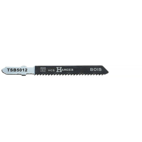 Pack de 5 lames de scie sauteuse TSB5012 pour le bois 50mm - HANGER - 150219