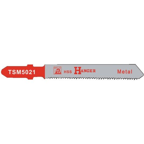 Pack de 5 lames de scie sauteuse TSM5021 pour métal 50mm - HANGER - 150202