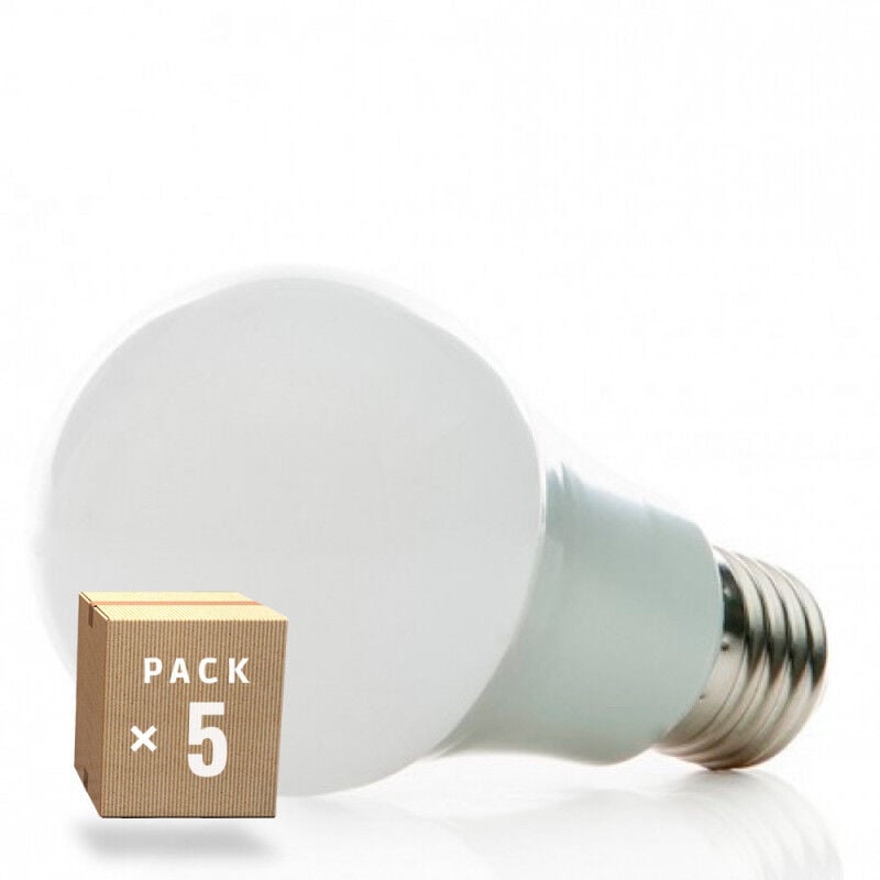 

Pack 5 Bombillas LED E27 7W 630Lm 6000ºK 30.000H [HO-ED-B3-E27-7W-CW-PK5-AP] | Blanco Cálido (HO-ED-B3-E27-7W-CW-PK5-AP)