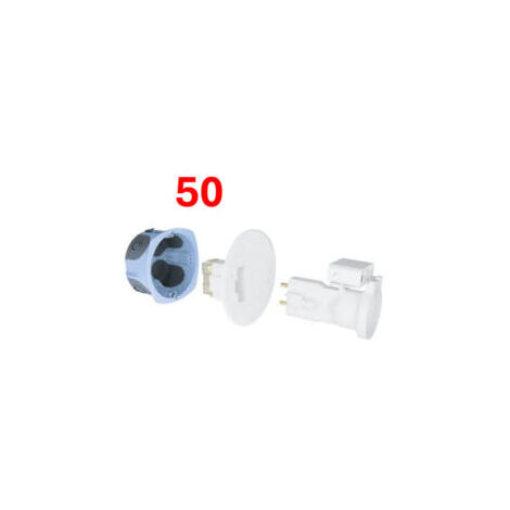 Pack de 50 Boites d'Applique DCL Air'métic Avec douille E27 - Diamètre 67/68mm - 53277 - Eurohm