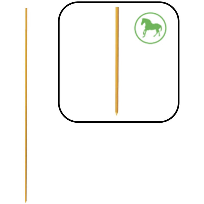 Pack 50 Piquets 150cm Fibre Jaune Pastormatic