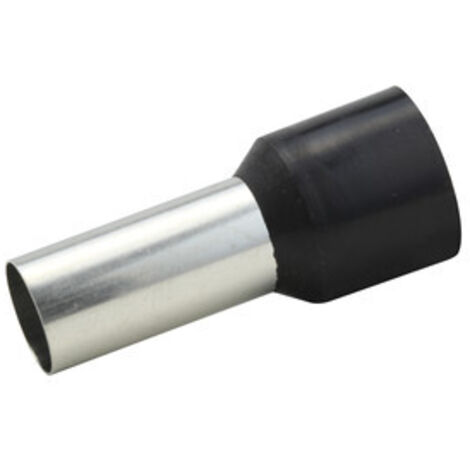Pack de 50 uds Punteras aisladas para crimpar color negro de 16 mm Electro Dh 31.607/25/16 8430552126903