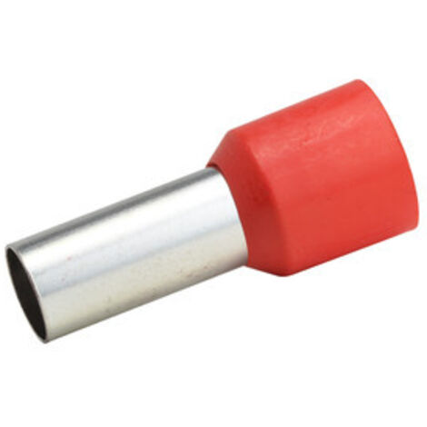 Pack de 50 uds Punteras aisladas para crimpar  de color rojo 18 mm Electro Dh 31.607/35/18 8430552126989