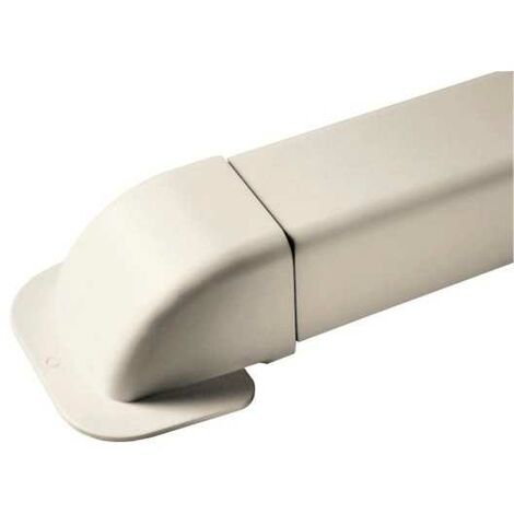 Pack de 6 amorces de mur – pour goulottes 80 mm – PVC ignifugé et résistant aux UV – finition esthétique blanche RAL9010 – Artiplastic