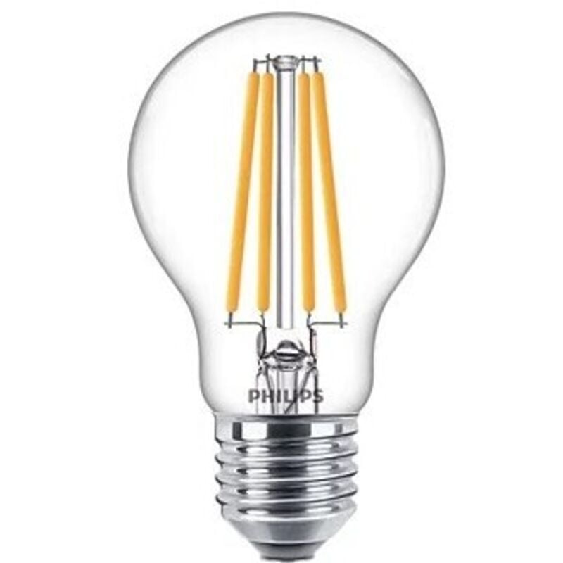 Pack de 6 ampoules led Philips Classic A60 E27 10,5W (équivalent 100W) – Lumière blanche chaude 2700K, non dimmables