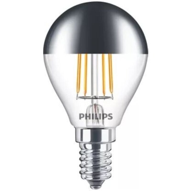 Pack de 6 ampoules led Philips Classic Filament P45 E14 4W (équivalent 35W) – Lumière blanche chaude 2700K