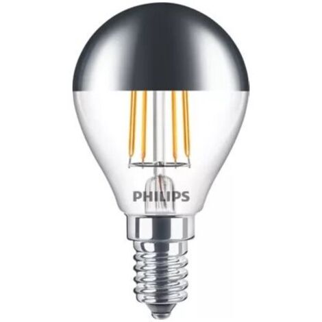 Pack de 6 ampoules LED Philips Classic Filament P45 E14 4W (équivalent 35W) – Lumière blanche chaude 2700K
