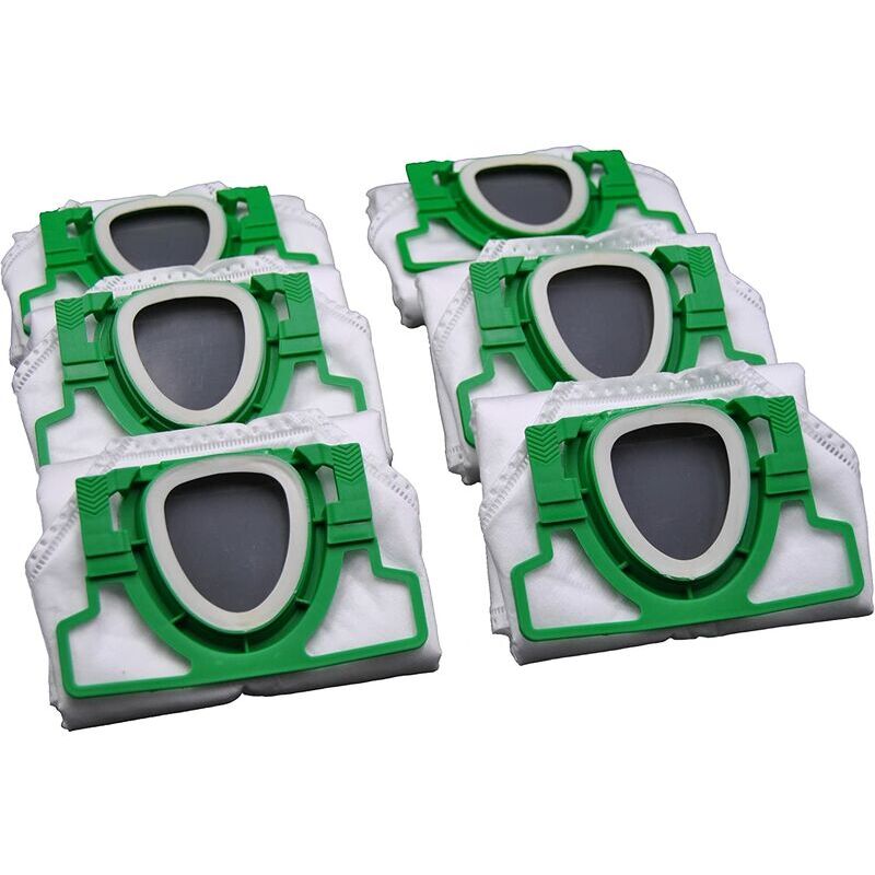 Pack de 6 bolsas para aspiradora Vorwerk Kobold vk 200 de microfibra no tejida de 5 capas