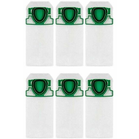 Pack de 6 bolsas para aspiradora Vorwerk Kobold Vk200