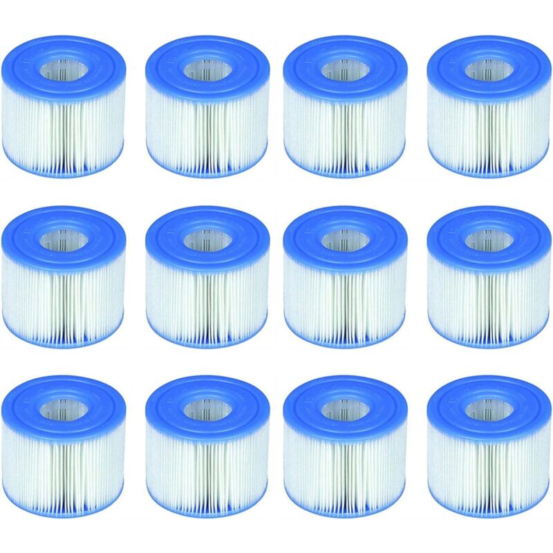 PACK DE 6 - Lot de 2 cartouches de filtration pour SPA INTEX soit 12 cartouches