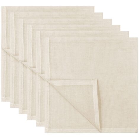 Pack de 6 Oeillet de Chiffons, de Fromage en Tissu 50 x 50 cm en Coton de Tissu filtrant de l'effort, de la Gaze Tissu Densité de 100 Machine coton à Fromage pour Fromage Maison, Jus de Fruits, Puddin