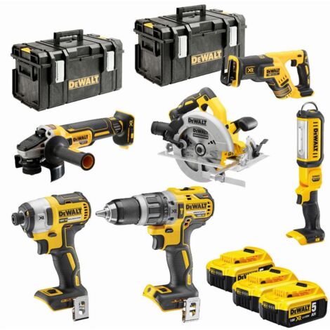 Pack de 6 outils DEWALT XR 18V 5Ah Li-Ion - DCK623P3