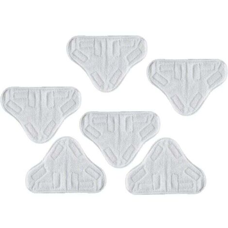 Pack de 6 paños de microfibra lavables para mopa a vapor H2O H20 X5