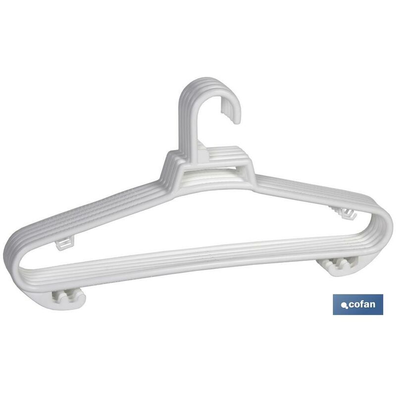 

Pack de 6 perchas blanco mod oslo 38x18cm