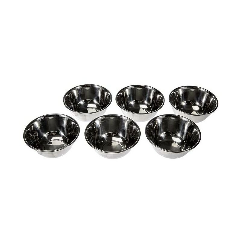 Lot de 6 Petit Bols Inox / Garinox 12 cm 0.4 l