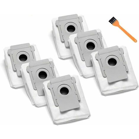 Pack de 6 pièces de sacs d'aspirateur compatibles pour iRobot Roomba i7 i7 + / Plus (7550) i3 i3 + (3550) i6 + (6550) s9 + (9550) I & S Series Clean Base Automatic Dirt Disposal Bags