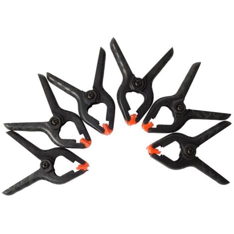 Pack de 6 Pinzas de Resorte 65mm Kinzo