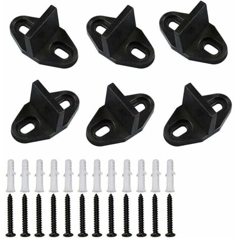 Pack de 6 rieles de madera para puertas correderas con tornillos – rieles de madera para puertas correderas