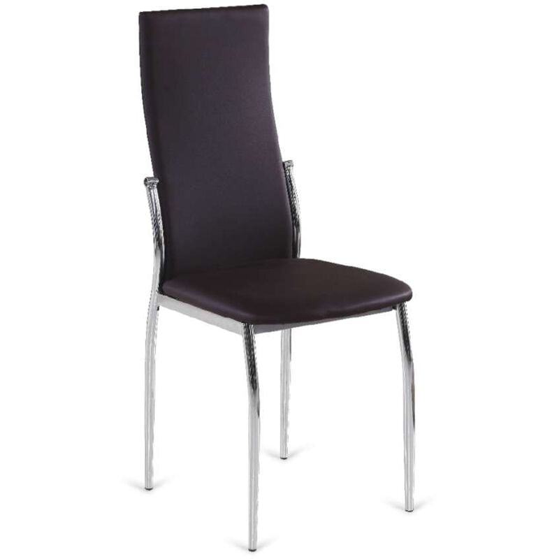 

Pack de 6 sillas Segovia en polipiel. A elegir en marrón, blanco, negtro o gris. 42 cm(ancho ) 98 cm(altura) 49 cm(fondo) Color MARRON CHOCOLATE