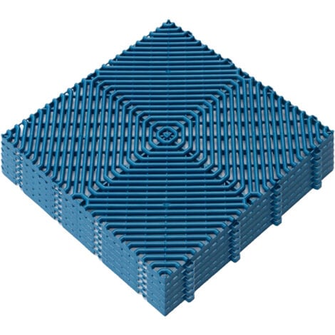 ARTPLAST Pack de 6uds. de pavimento para suelo exterior colección ROMBO azul
