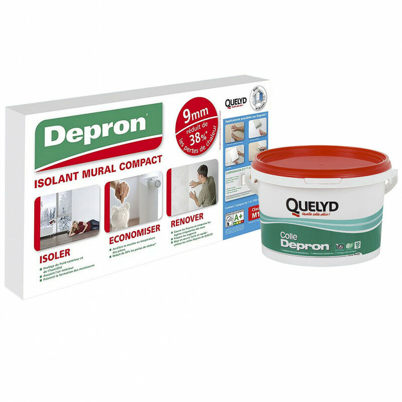 Pack de 7 Plaques de polystyrène 9mm + Colle DEPRON