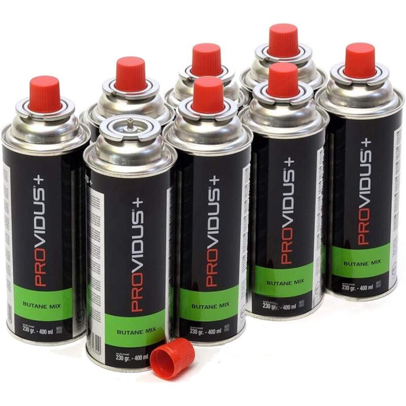 Providus - Pack de 8 cartouche gaz 230g / 400ml UN2037 pour re'chauds et de'sherbeurs thermiques et re'chauds de camping