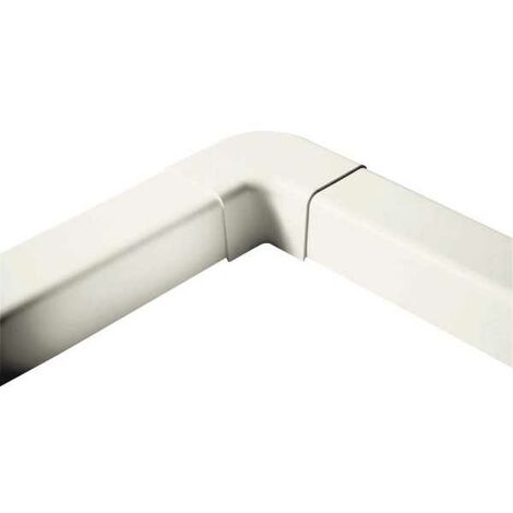 Pack de 8 coude plat 90° 80 mm blanc pur