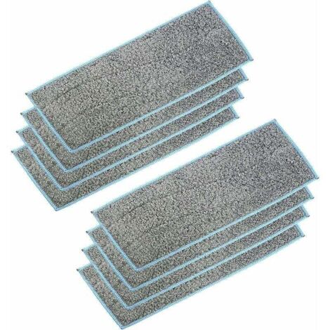 Pack De 8 Tampons De Vadrouille Humides Lavables Et Réutilisables Pour M6 Robot Mop 270106mm