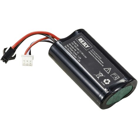 Pack de batteries Li-Ion 7.4V 1500mAh – 2 cellules – Technologie haute capacité pour performances optimales – Compatible avec modèles JST SM-2P – Reely