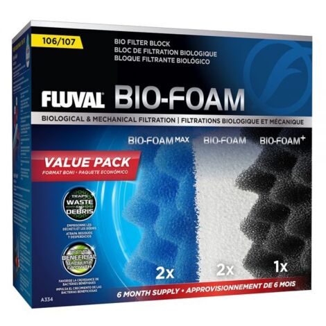 Pack de Bio-Foam para 6 meses para Fluval 07