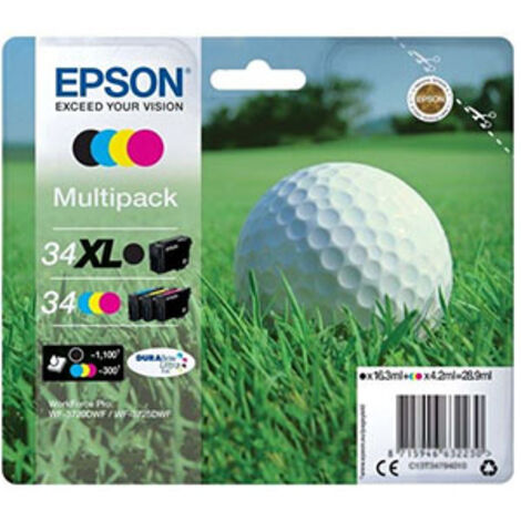 Pack de Cartouche d encre Epson Golf noir XL+3 couleurs
