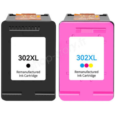 Pack de Cartouches 302 XL Compatibles pour Imprimante HP 302 XL