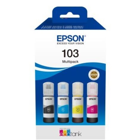 Pack de cartouches d'encre Epson EcoTank 103, 4 couleurs (4 x 65 ml)