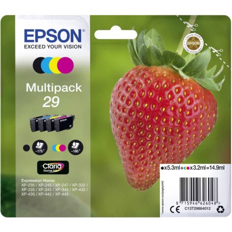 Pack de cartouches Epson T2986, 29 noir, cyan, magenta, jaune C13T29864012