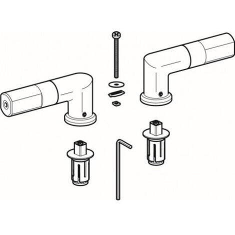 Pack de charnières Geberit pour abattant WC - GEBERIT 598145000