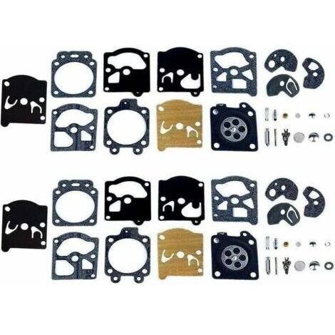 Pack de de 2 Kit Réparation du Carburateur Joint Membrane Compatible avec , XU,Walbro K10-WAT WA & WT Séries Stihl Hus-qvarna Poulan McCulloch Echo THISNDE -