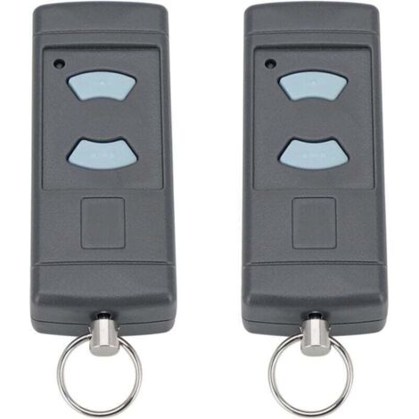 Pack de de 2 pièces de rechange pour émetteur de garage avec bouton bleu 868 , XU,MHz pour HORMANN HSE2-868 HSM4-868 HSE4-868 compatible avec Tubauto HSM4-868 HS4-868 --Crezuo
